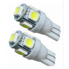 LAMPARA LED 12V T10 (CASQ. W2.1X9.5D) 5p. BLANCO Blister x2u