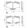 PASTILLAS DE FRENO PARA TOYOTA HILUX ../04 4x4 DEL.