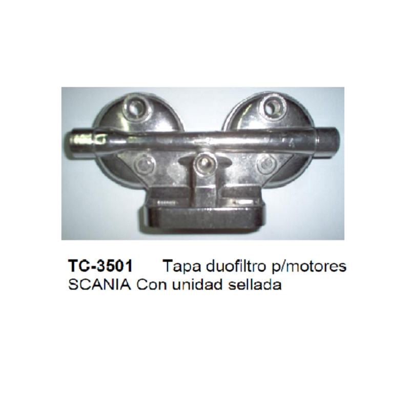 TAPA FILTRO COMBUSTIBLE SCANIA 112/113 DOBLE