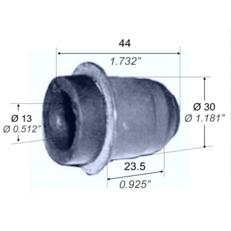 BUJE PARA FIAT REGATTA 86/.. PARRILLA TRASERA 38mm.