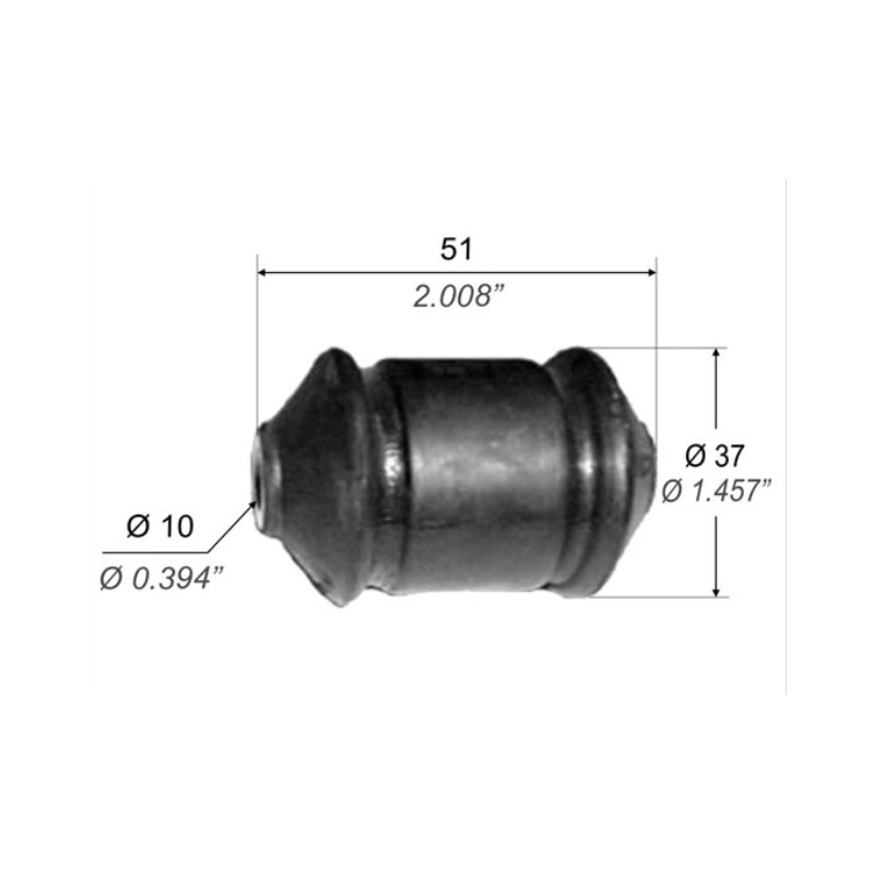 BUJE PARA FORD ESCORT 88/95 BRAZO OSCILANTE DE ROTULA