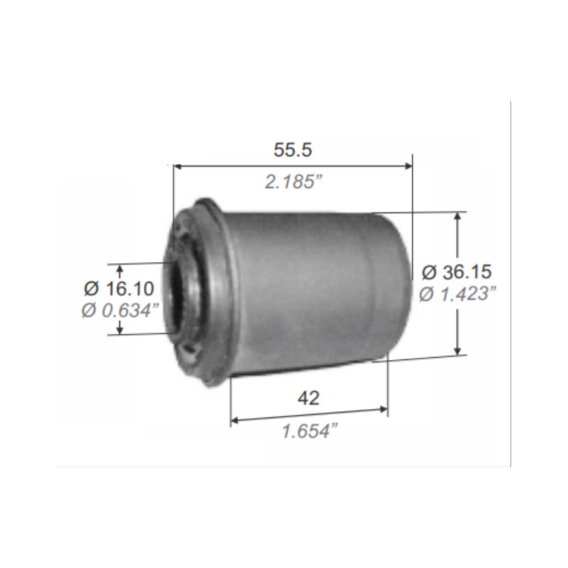 BUJE PARA ISUZU/LUV 92/06 4x4 PARR.INFERIOR (C/PESTAÑA)