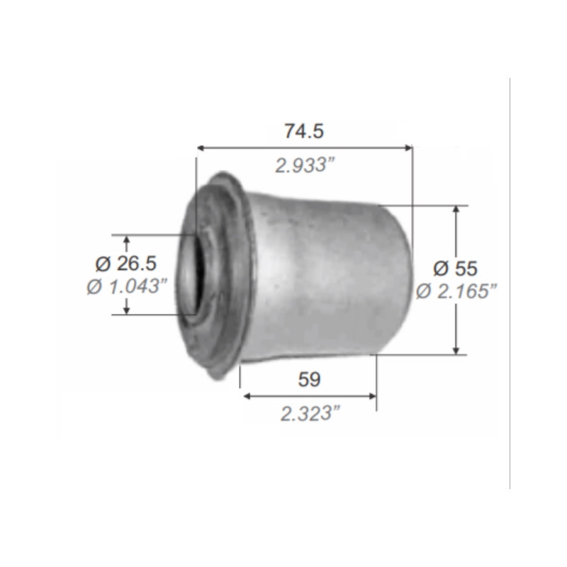 BUJE PARA TOYOTA HILUX 96/05 4x4 PARRILLA  SUPERIOR (GRANDE)