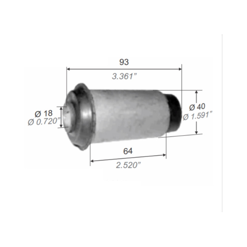 BUJE PARA TOYOTA HILUX 96/05 4x2 PARRILLA INFERIOR