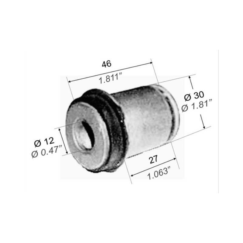 BUJE PARA FIAT 125/1500/1600 PARRILLA SUPERIOR (CORTO)