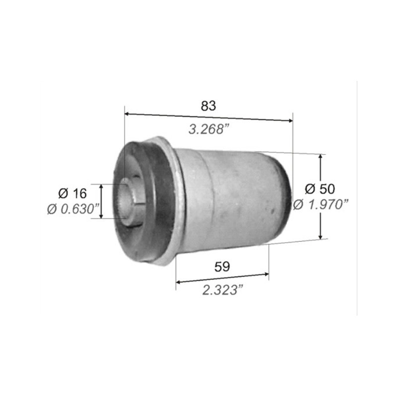 BUJE PARA FORD RANGER 02/12 PARRILLA INFERIOR PARADEL.