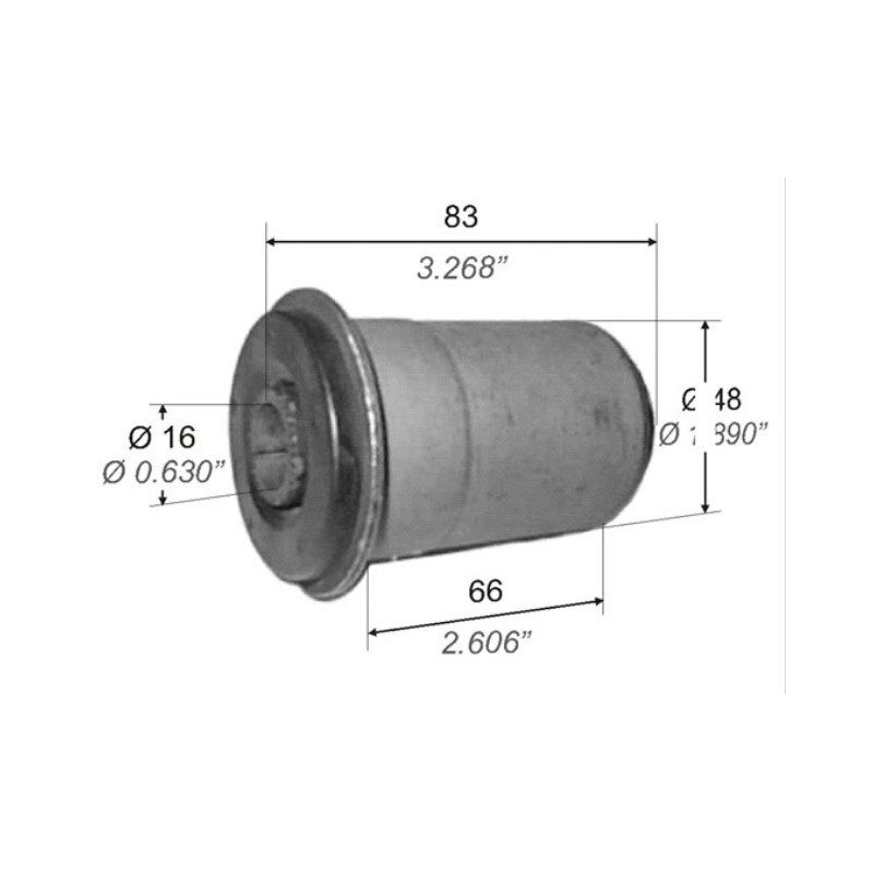 BUJE PARA FORD RANGER 02/12 PARRILLA INFERIOR PARATRAS.