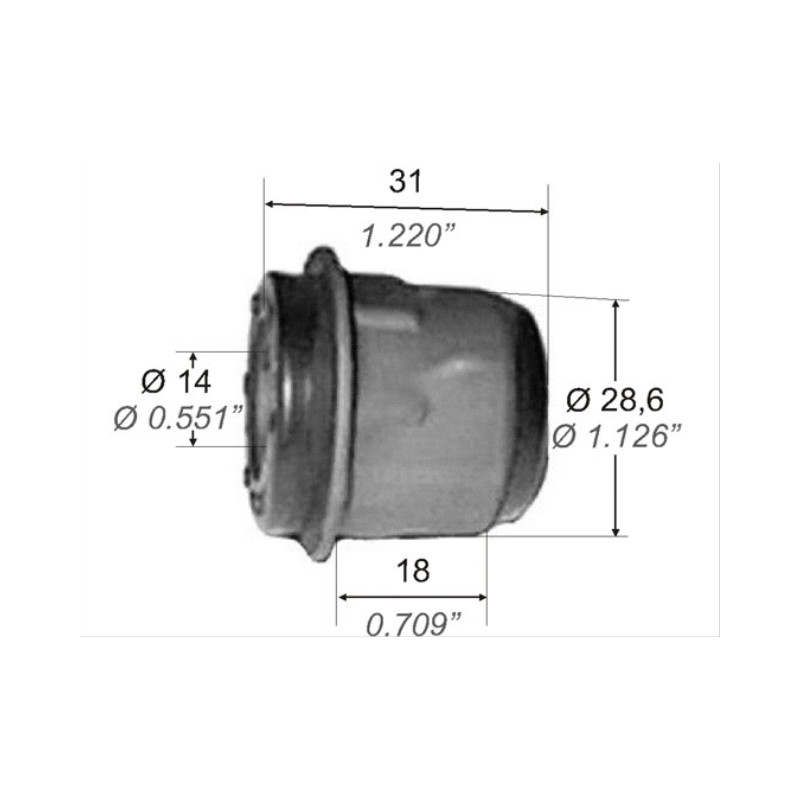 BUJE PARA FIAT 600 60/82 PARRILLA DELANTERA