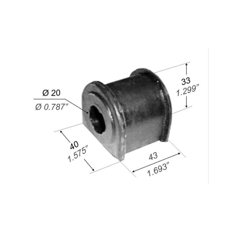 BUJE PARA FIAT 125/1500/1600 BARRA ESTABILIZADORA