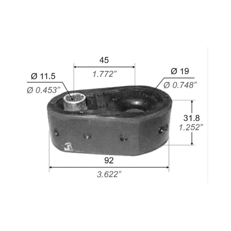 BUJE PARA RENAULT TRAFIC PUNTA BARRA ESTAB. TRASERA 23MM