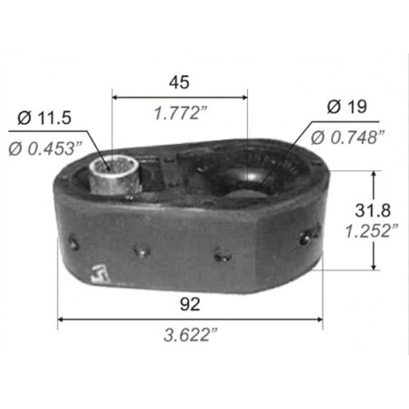 BUJE PARA RENAULT TRAFIC PUNTA BARRA ESTAB. TRASERA 23MM