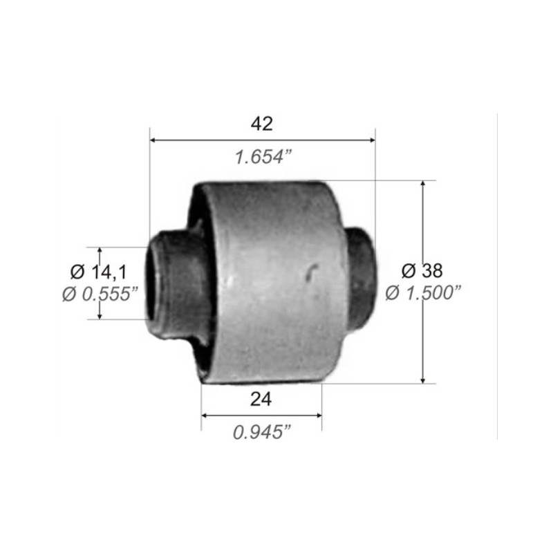 BUJE PARA FIAT 128 SUPER EUROPA BRAZO ROTULA 14MM