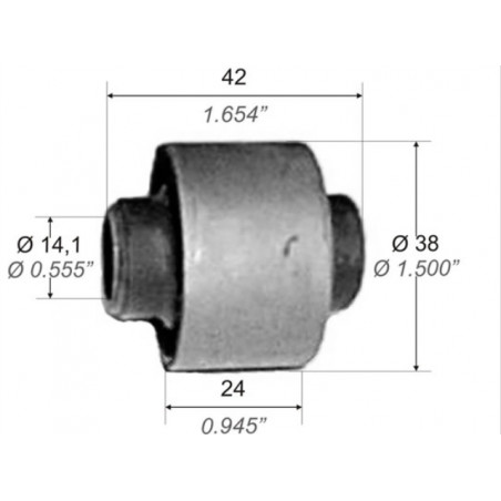 BUJE PARA FIAT 128 SUPER EUROPA BRAZO ROTULA 14MM