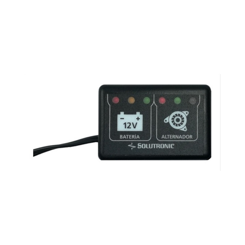 VOLTIMETRO DIGITAL 12V (BATERIA-ALTERNADOR) SOLUTRONIC