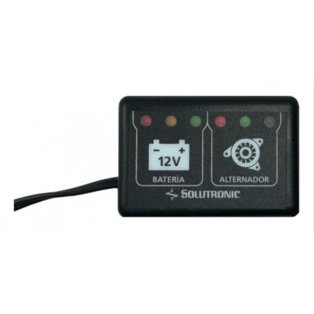 VOLTIMETRO DIGITAL 12V (BATERIA-ALTERNADOR) SOLUTRONIC