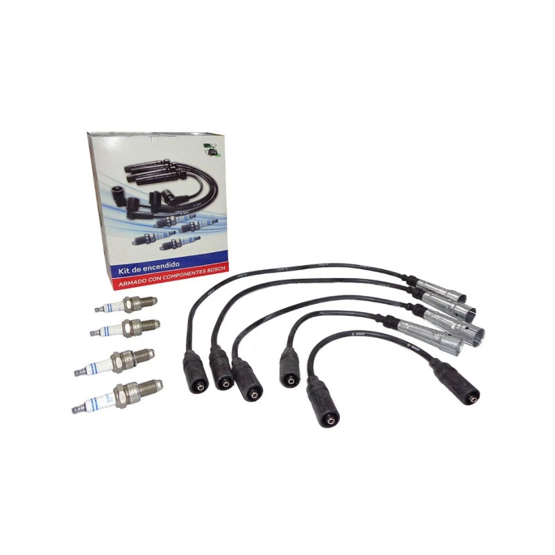 KIT DE CABLES+BUJIAS VW GOL/SAVIERO 99/..1.6 AP