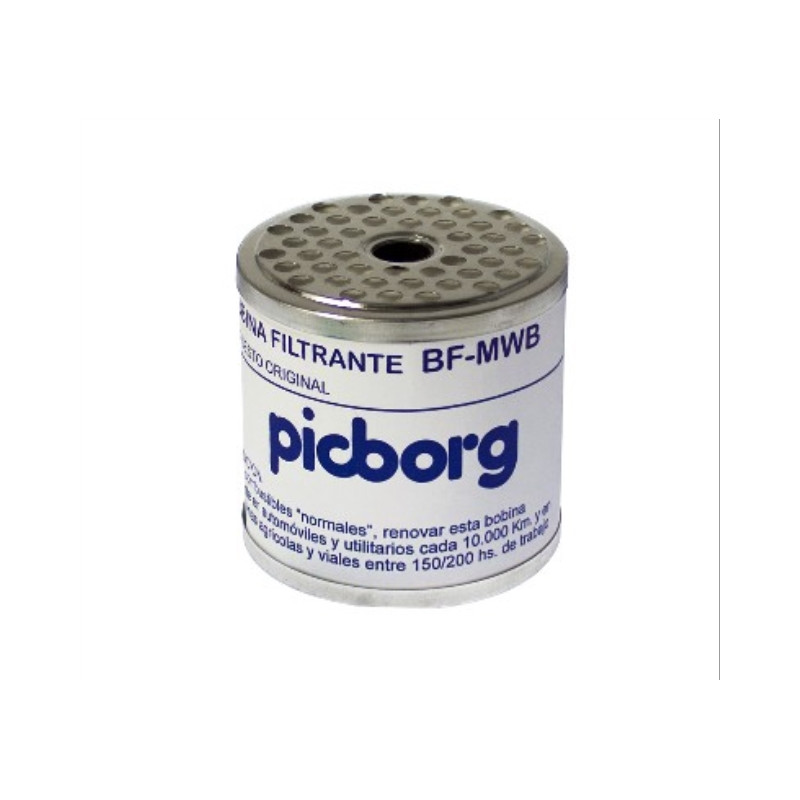 BOBINA FILTRANTE TRAMPA DE AGUA PICBORG BF-MWB