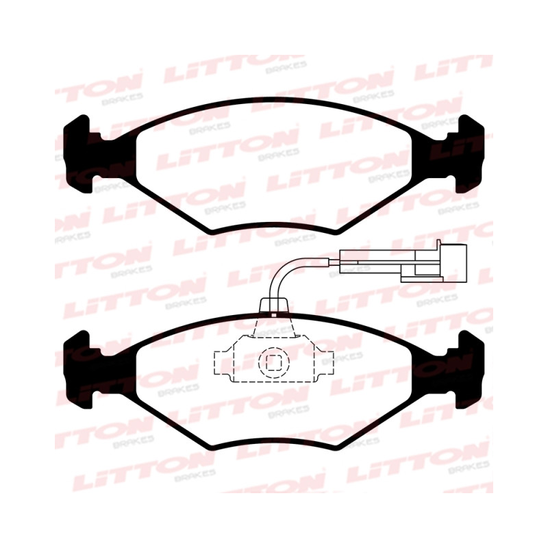 PASTILLAS DE FRENO PARA FIAT PALIO 00/.. DEL. C/SENSOR