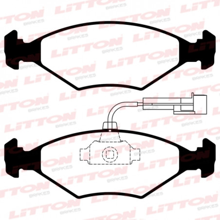 PASTILLAS DE FRENO PARA FIAT PALIO 00/.. DEL. C/SENSOR
