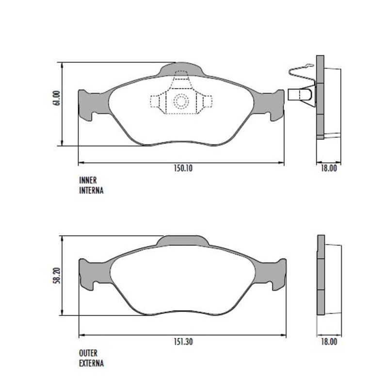 PASTILLAS DE FRENO PARA FORD ECOSPORT/FIESTA MAX 09/.. DEL.