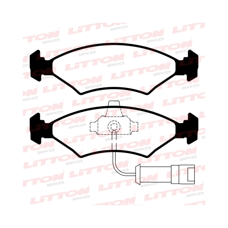 PASTILLAS DE FRENO PARA FORD FIESTA 1.3/1.8D DEL.