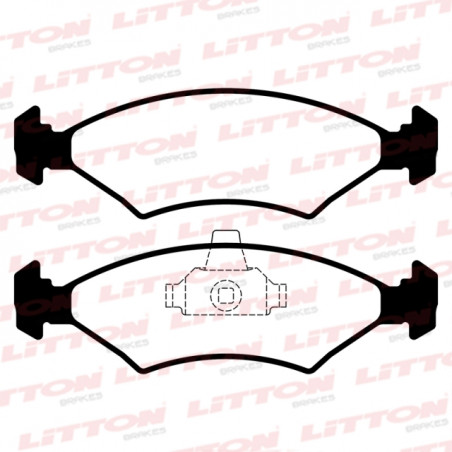 PASTILLAS DE FRENO PARA FORD FIESTA/COURIER 1.4 DEL.