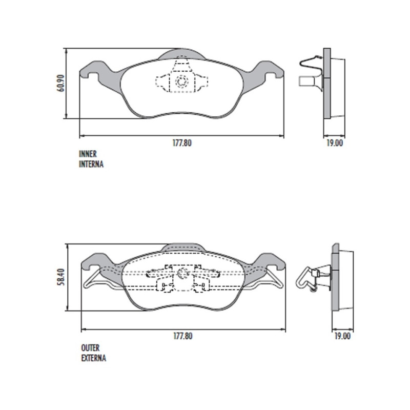 PASTILLAS DE FRENO PARA FORD FOCUS I 99/09 DEL.