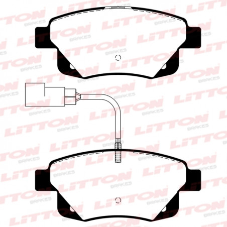 PASTILLAS DE FRENO PARA FORD TRANSIT 06/.. TRASERA