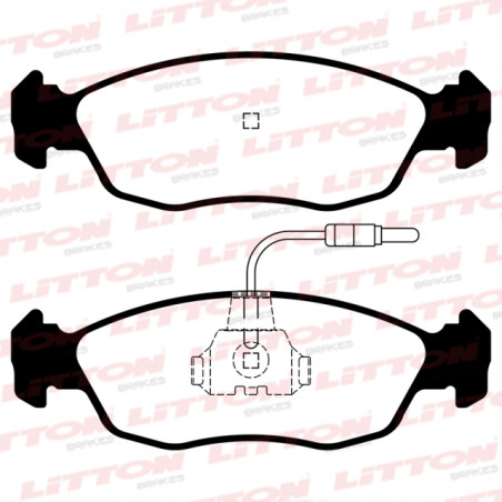 PASTILLAS DE FRENO PARA PEUGEOT 106/306 DEL.