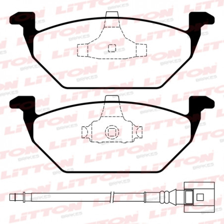 PASTILLAS DE FRENO PARA VW BORA/GOLF DEL./TRAS C/SENSOR