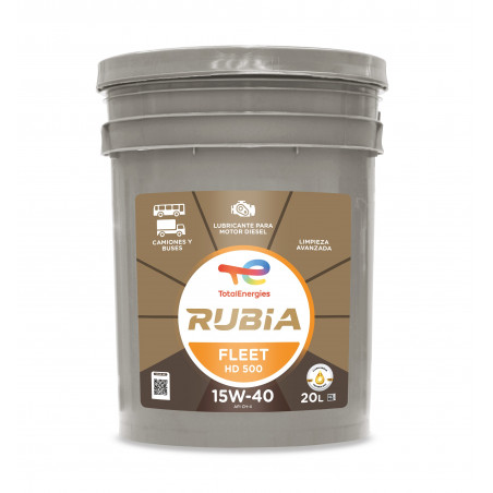 TOTAL RUBIA FLEET HD 500 15w40 (RUBIA 6400) BALDE 20L