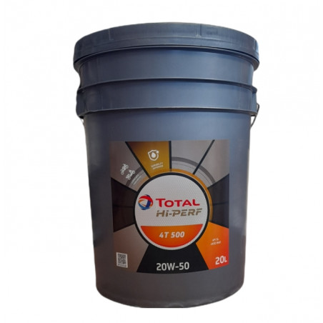 TOTAL HI-PERF 4T 500 20w50 (Aceite Moto 4T) BALDE 20 L