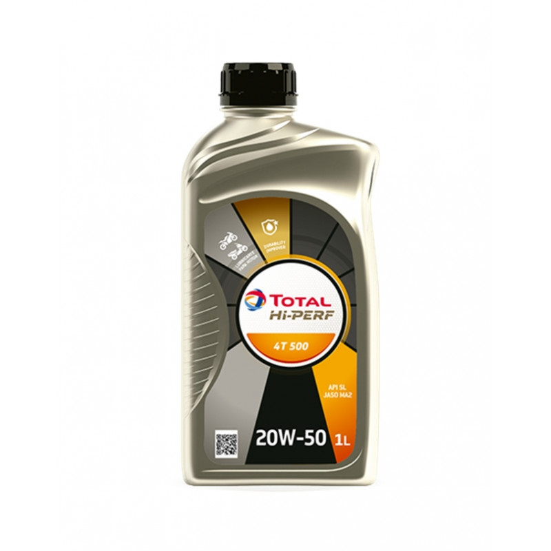 TOTAL HI-PERF 4T 500 20w50 (Aceite Moto 4T) BIDON 1L