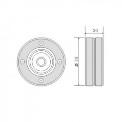 TENSOR POLY-V PARA RENAULT 19/CLIO 1.8 AIRE ACONDICIONADO