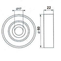 TENSOR POLY-V UNIVERSAL 17x60x23