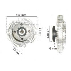 POLEA VISCOSA PARA TOYOTA HILUX 01/15 2.5/3.0