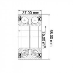 RODAMIENTO RUEDA PARA FIAT 147/DUNA/UNO/PALIO/SIENA DEL