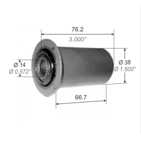 BUJE PARA CHEVROLET S10 96/12 ELASTICO PARATRASERA