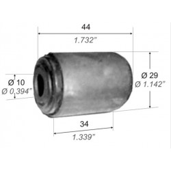 BUJE PARA FIAT 128/147/DUNA/UNO BRAZO DE ROTULA 10mm