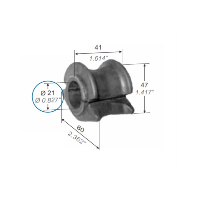 BUJE PARA FIAT TEMPRA 88/96 BARRA ESTABILIZADORA 21MM