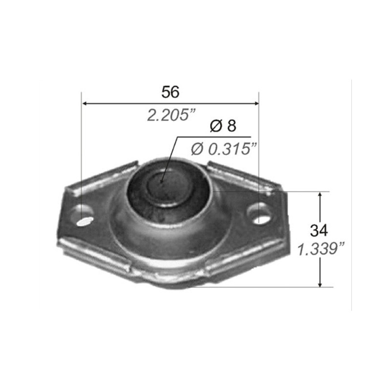 BUJE PARA RENAULT 4/6 TENSOR DELANTERO