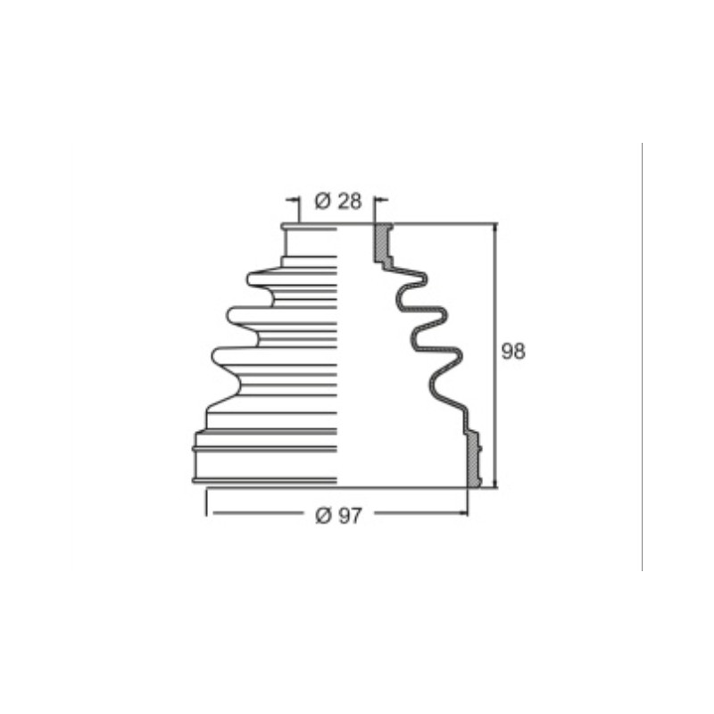 FUELLE DE TRANSMISION PARA TOYOTA HILUX 16/.. KIT L/CAJA