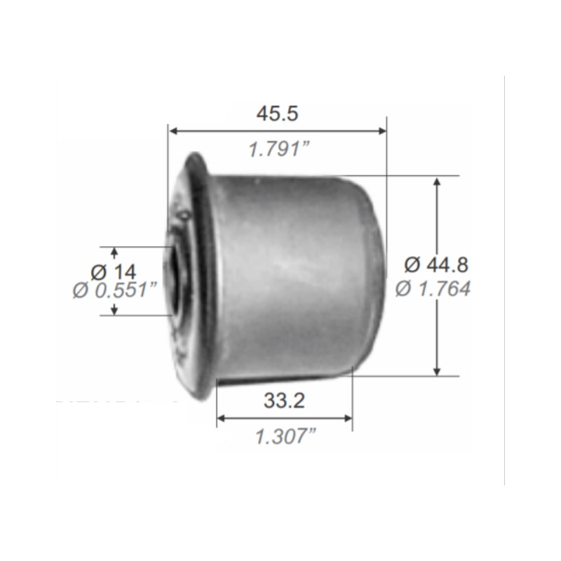 BUJE PARA FORD F100 79/82 PIVOT PARRILLA SUPERIOR 14MM