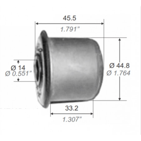 BUJE PARA FORD F100 79/82 PIVOT PARRILLA SUPERIOR 14MM