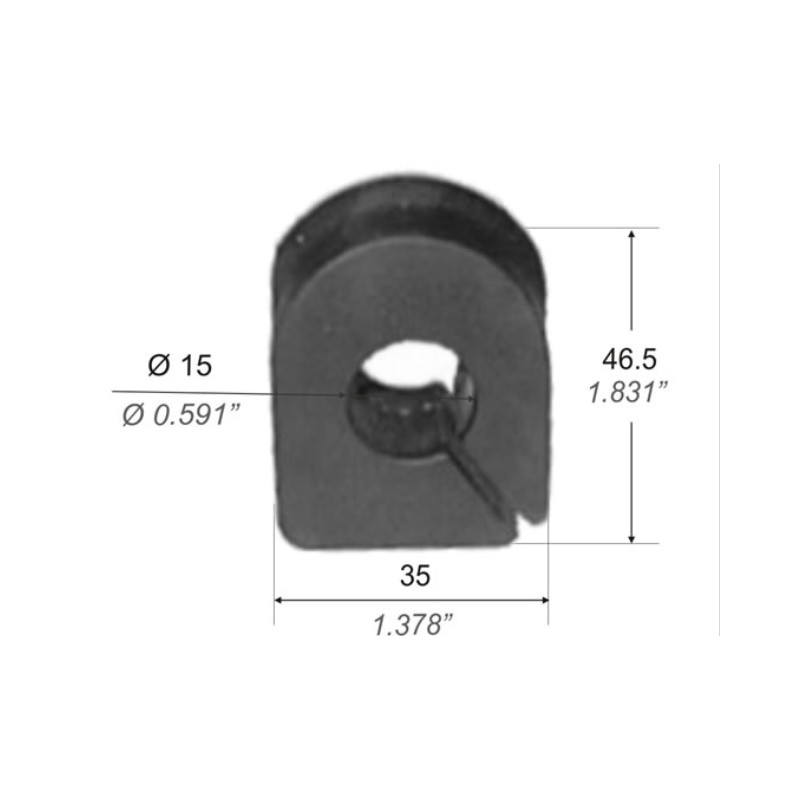 BUJE PARA RENAULT 12 71/95 BARRA ESTABILIZADORA