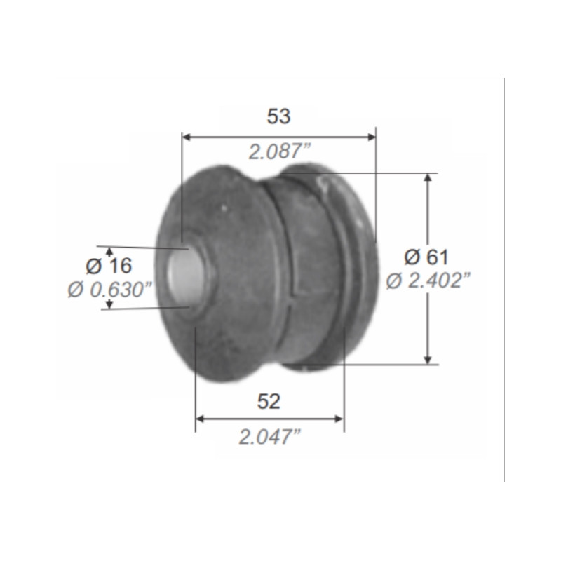 BUJE PARA FORD TRANSIT 97/00 PARRILLA DELANTERA PARADEL.