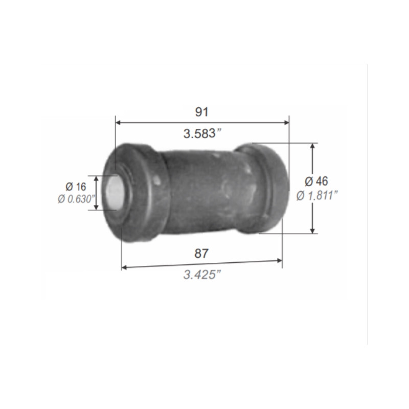 BUJE PARA FORD TRANSIT 97/00 PARRILLA DELANTERA PARATRAS.