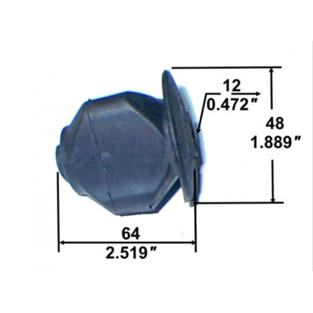 BUJE PARA FORD TAUNUS 74/84 AISLANTE INFERIOR PUENTE DELANTERO