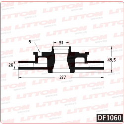 DISCO DE FRENO PARA TOYOTA COROLLA 1.8/2.0 16V 15/...