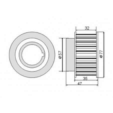 TENSOR DISTRIBUCION PARA FORD F100/RANGER/S10 2.5 TD MAXION (ENGRANAJE)